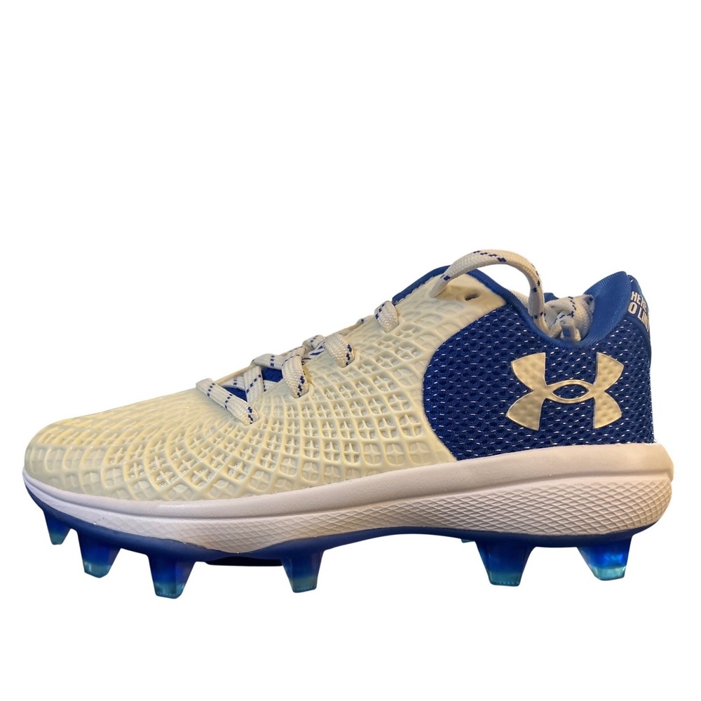 Under Armour Glyde 2.0 TPU Softball Cleats‎ Blue White 3026603-104 Womens 6.5